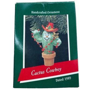 Cactus Cowboy 1989  Hallmark Keepsake Ornament Vintage